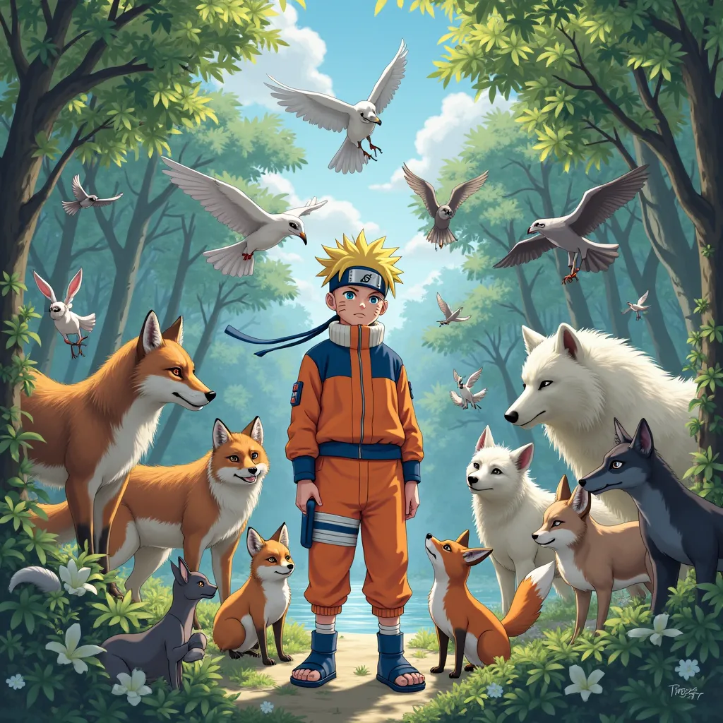 Naruto and animal