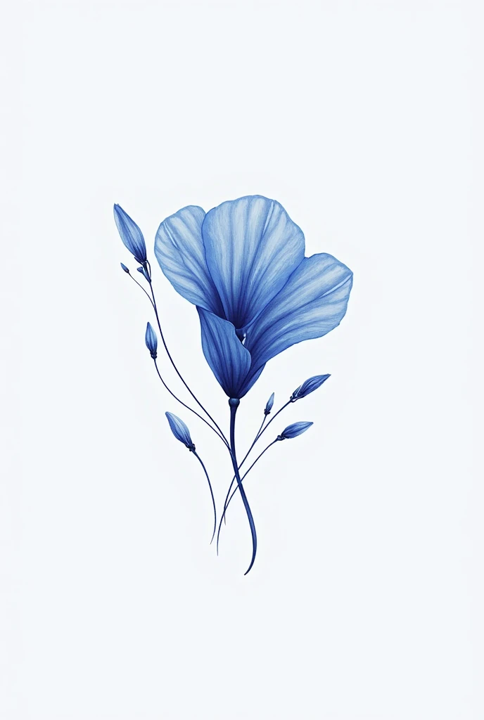 Butterfly Pea Flower,Logo,Simple Lines