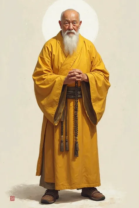 1. Shaolin Elder: Master Zhikong**
- **Appearance**: Around 60 years old, with a kind and serene face. His eyes are clear and deep, exuding wisdom and tranquility. His forehead is broad, and his beard and hair are completely white. Though marked by age, hi...