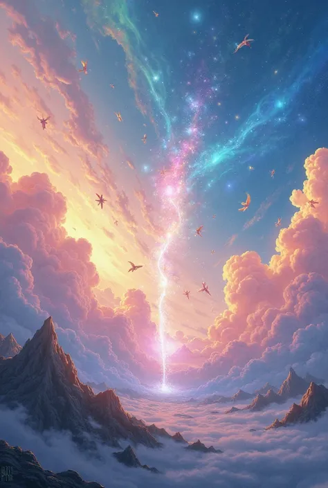 
Make me a phone wallpaper that's most faithful to the Sky game:  of the light 