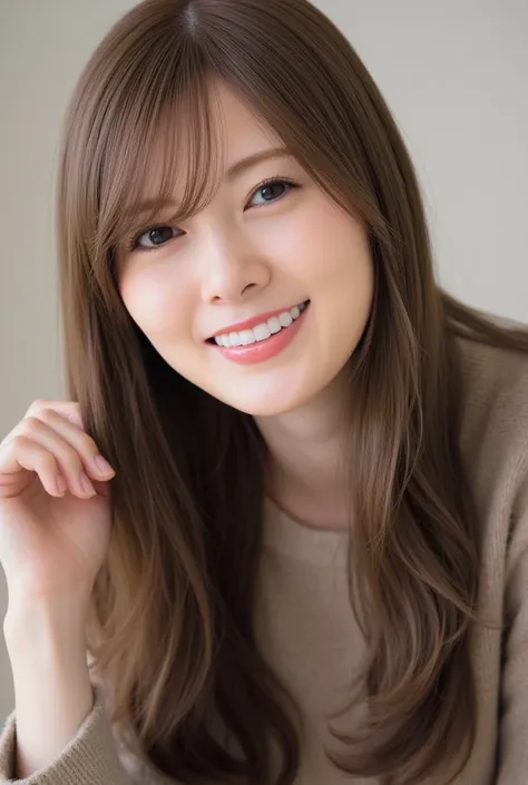 shiraishi mai, bangs, smile, Young and  cute Japanese faces ,  official art for 4 people,  High Definition CG Unity 8k Wallpaper,  Ultra High Definition ,  very detailed, Half photo ,  film grain ,  lens flare glow ,  top quality ,8k, viewer , (( Masterpie...