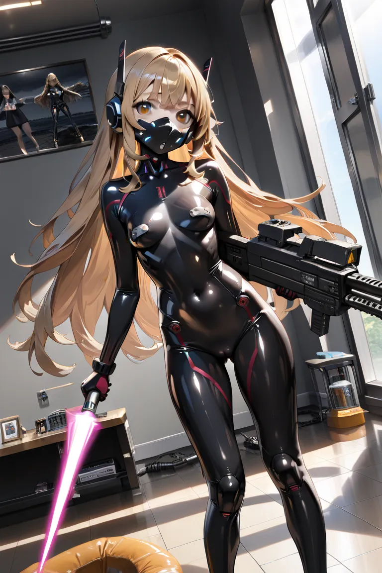 Freswerkulfs。Freswerk Ruffs。HD。high definition。 Frame Arms Girl 。 Stiletto。 robot 。 robot に犯される。 machine gun 。naked。Fucked by a space monster。naked。 clothes。    lolicon。 small tits。(masterpiece, amazing quality, illustration, very awa, newest, absurdres) b...