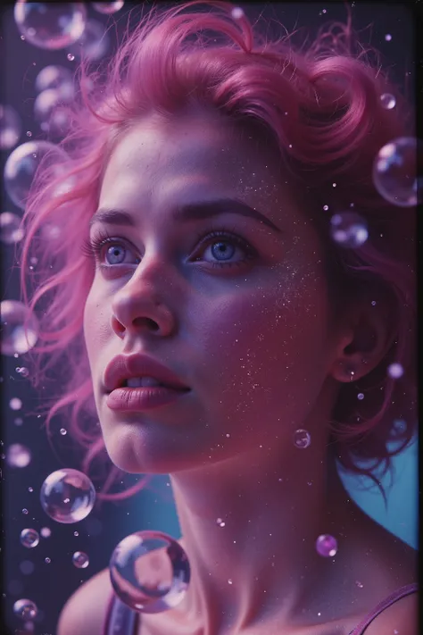 LSD, DMT imagery. octane render. Bright neon bright colors, A beautiful woman is created in a prompt. The new life breaks out and is born, spilling into the universe unexpectedly. Ultra detailed, ultra realistic,Pixel Assets,Portrait photography,surrealism...