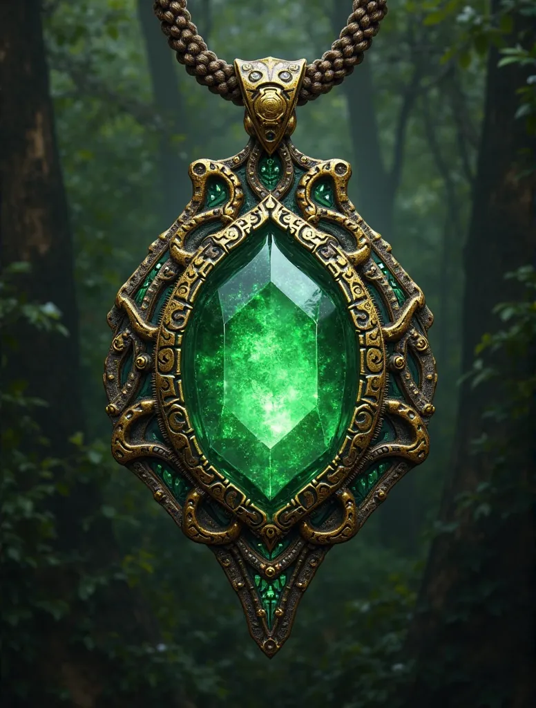 Help create an amulet that can connect the human soul with the spirit animal, can transmit power to each other through the green stone amulet necklace.