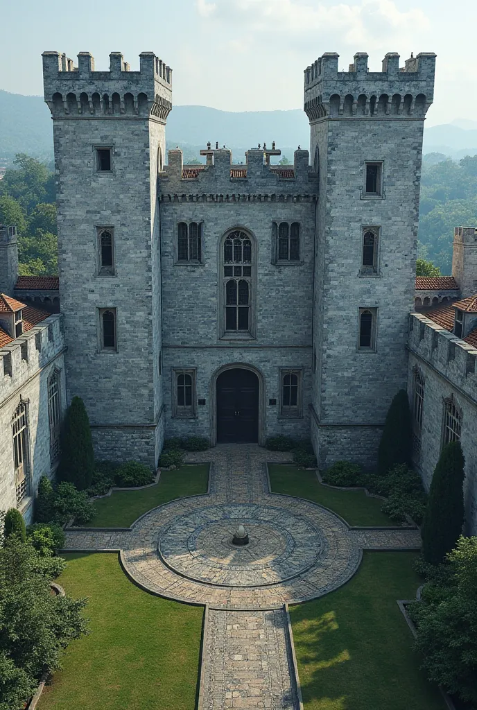 Eight slim, square towers surround the academy in almost a perfect circle. The castle-like school was connected by big, solid walls made of blue stone. Grand windows are scattered here and there around the walls in fairly symmetrical patterns, along with s...