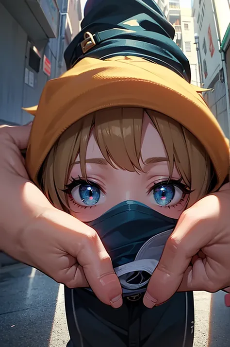 Anime: A first-person perspective of seeing your own hand