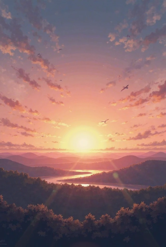 Create several wallpapers where you combine sunset with dusk 