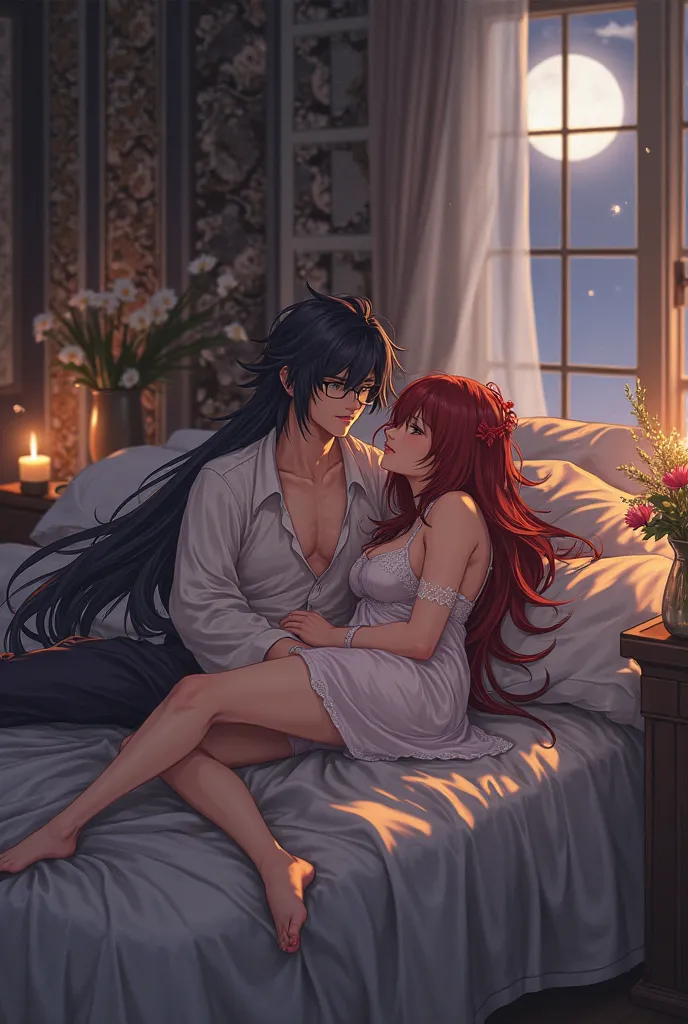 Akame and tatsumi at bed