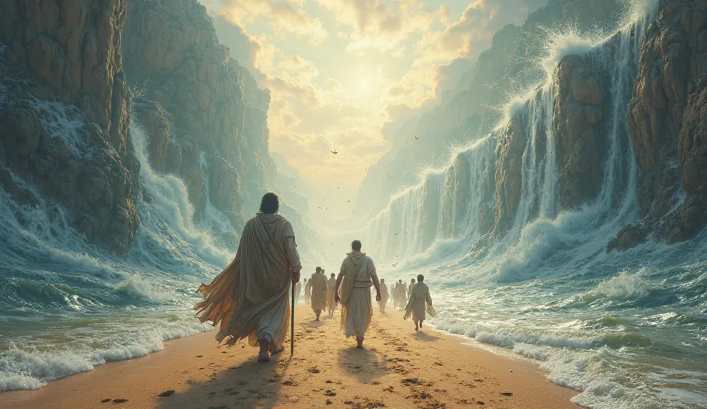 Moses  pad the sea for the Israelite to walk 