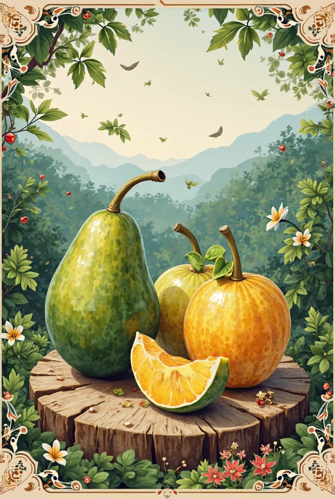 book cover about the fruit of the note. the name of the book cover is an giang specialty 