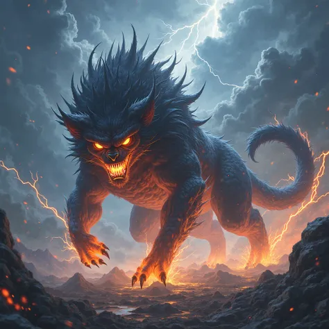 A terrifying Raiju