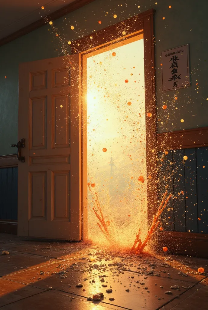 A bang from a door