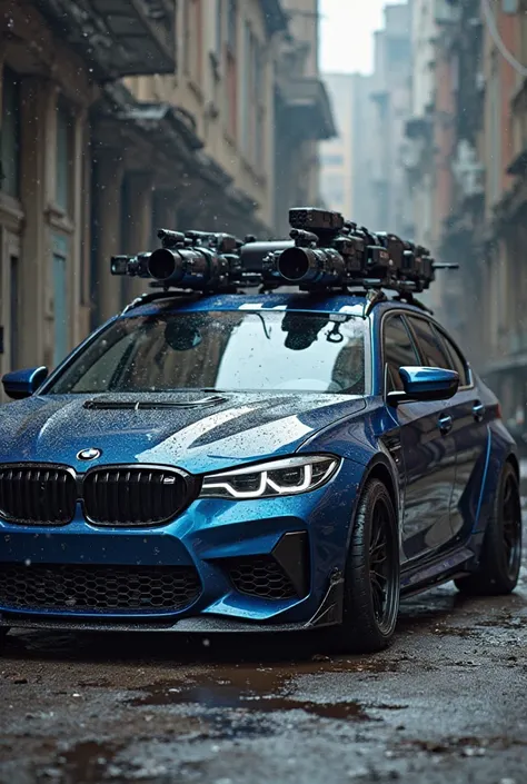 Bmw f21 dark blue with weapons