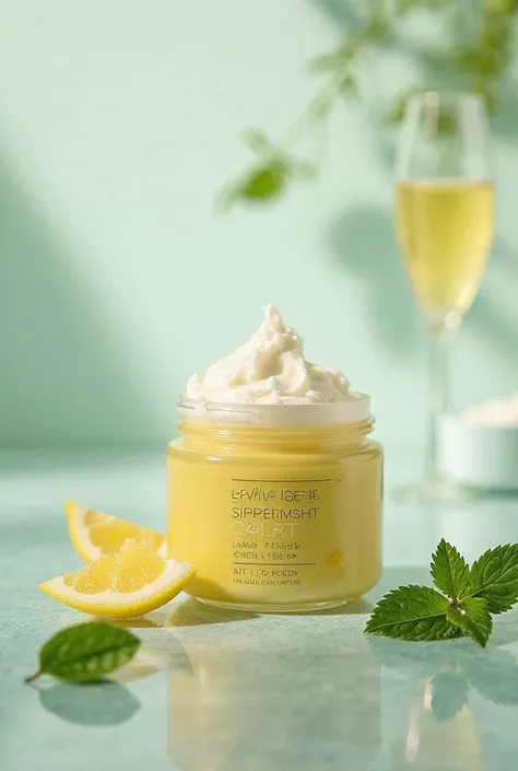 make a brand name about lemon peel and peppermint( 3 in 1 bodt butter meticulously crafted skincare). make it unique with 3 words at least 10 example brand name