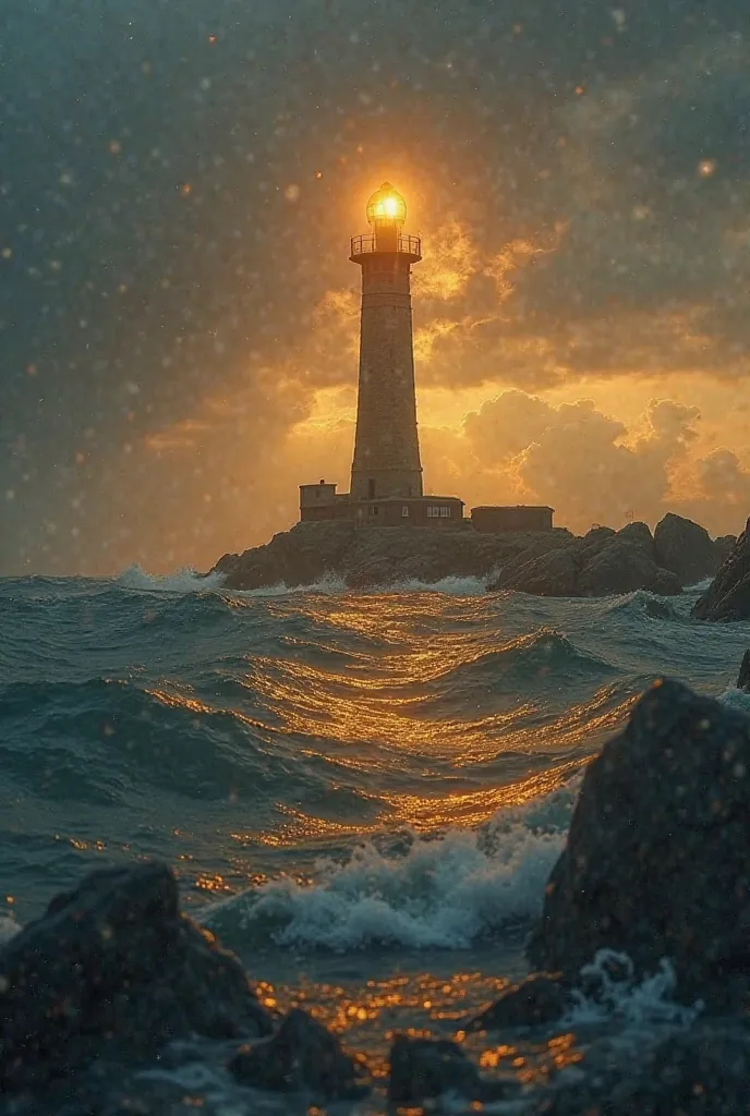 Generate a video for a peom ... the video should be a hand making the scenario from poem ... the poem goes like this ... 
### **The Lighthouse and the Sailor**  

Across the waves, so vast, so deep,  
A sailor roamed, no rest, no sleep.  
The stars above w...