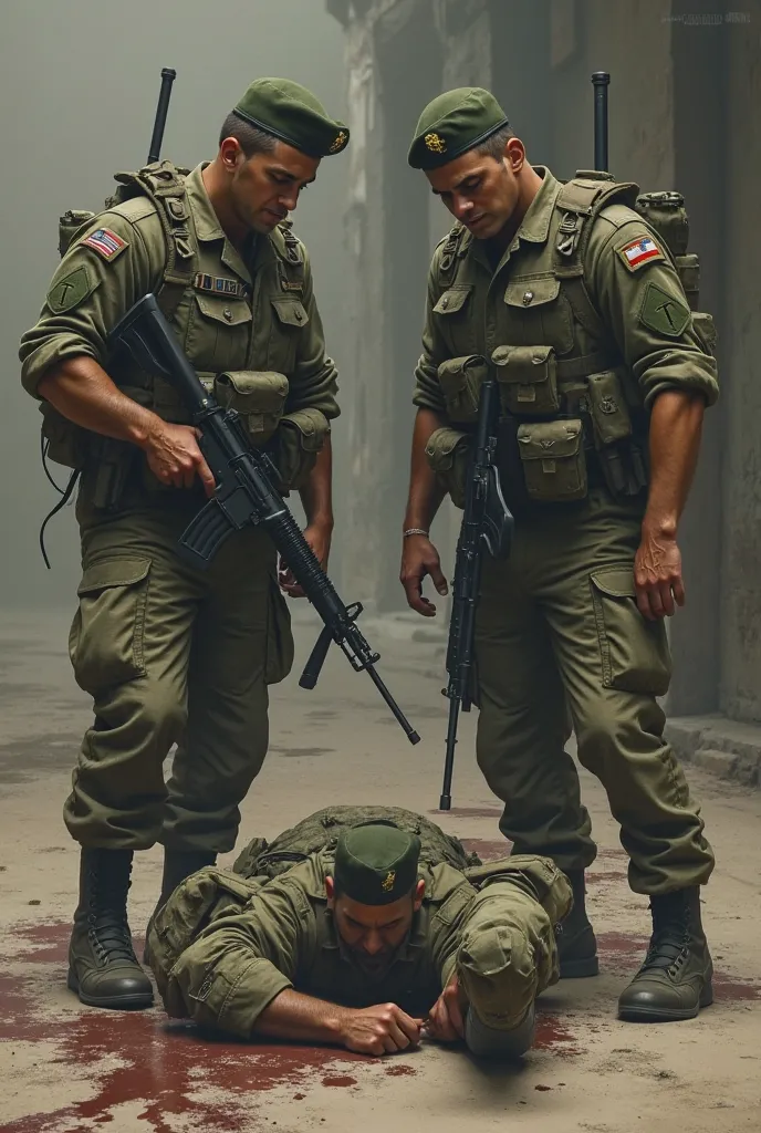 2 IDF soldiers shiting 💩on two IDF officers