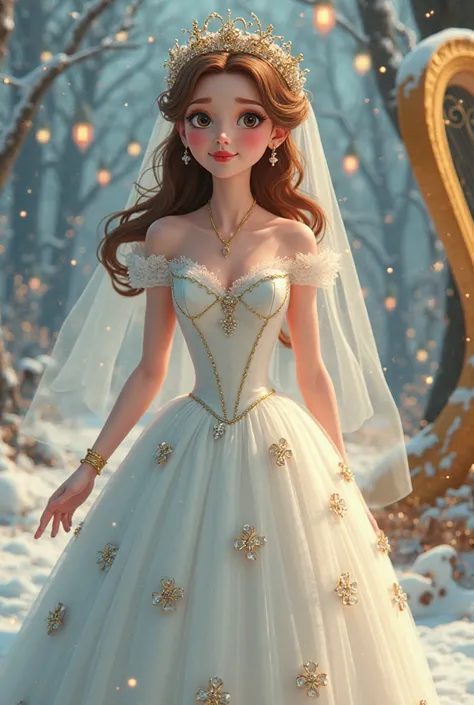 Katrina van tassel wedding Disney vintage cartoon style Cinderella snow white blue fairy centaurette golden harp slue foot sue Katrina van tassel 