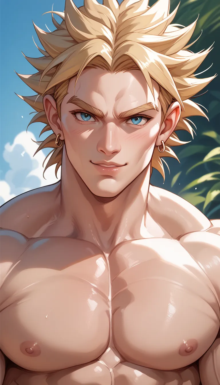 Best broly portrait muscular body close up 