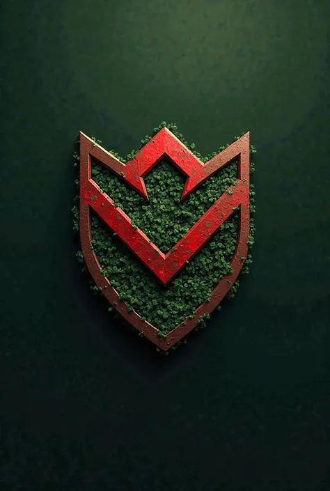 Brand for military in red and green color 