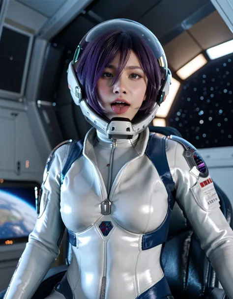 , (plugsuit:1.15), , eva helm, , indoors,masterpiece, best quality, 1girl, solo, {{{very short hair:1.7}}}, pread legs, , , short hair, ,(upper body:1.2)space helmet, space helmet,eva helm, spacesuit , astronaut),, bubble helmet, space helmet, (1girl:1.1) ...