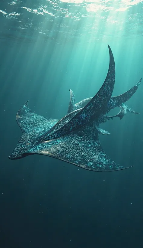 A marine being capable of instantly changing color to camouflage itself in the ocean. It has wide fins like a stingray and an extendable tongue that shoots quickly to capture unaware prey.