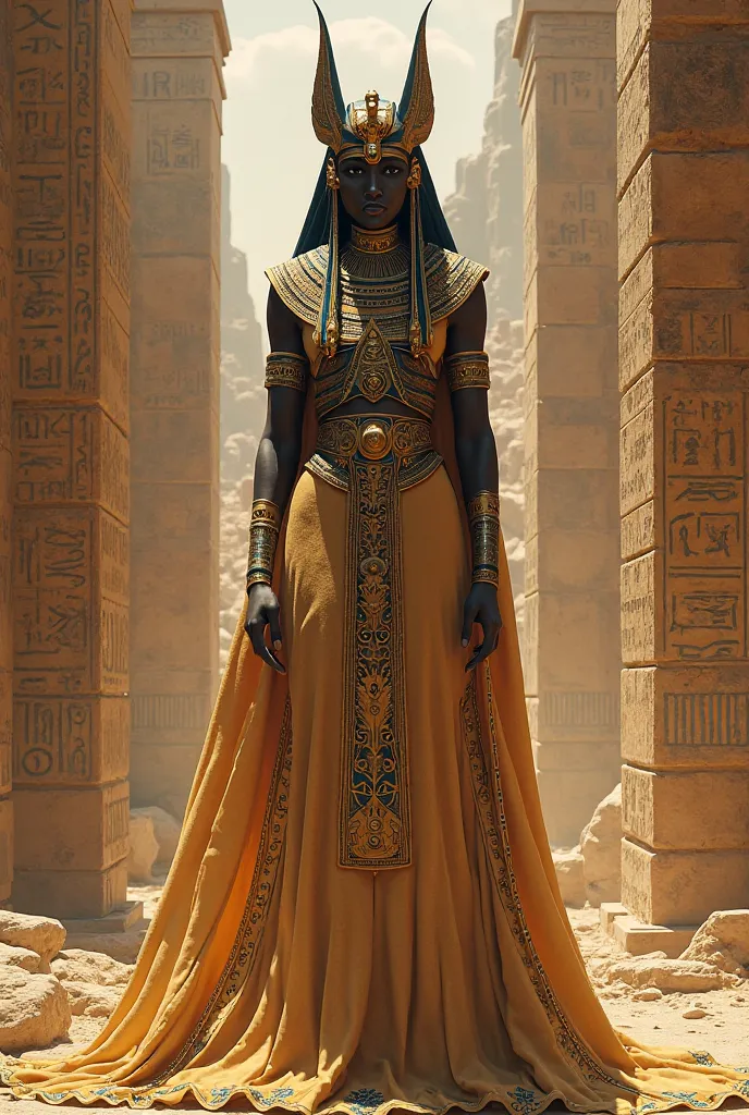 make Egyptian one wearing this outfit 