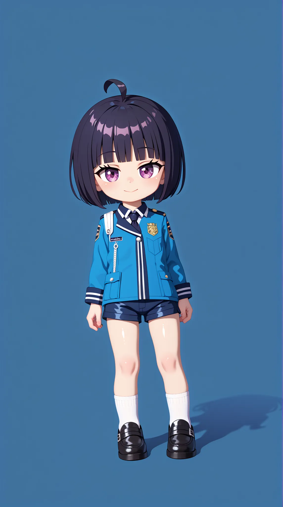 (UHD, retina, masterpiece, accurate, anatomically correct, super detail, high details,   highres, 1080P, 16k、high detail RAW color art:1.3)、(Chika Amateurs:1.3)、(ahoge, blunt bangs,bob cut、 short hair、dark hair:1.3)、(very flat chest:1.5)、(shiny skin:1.3)、(...