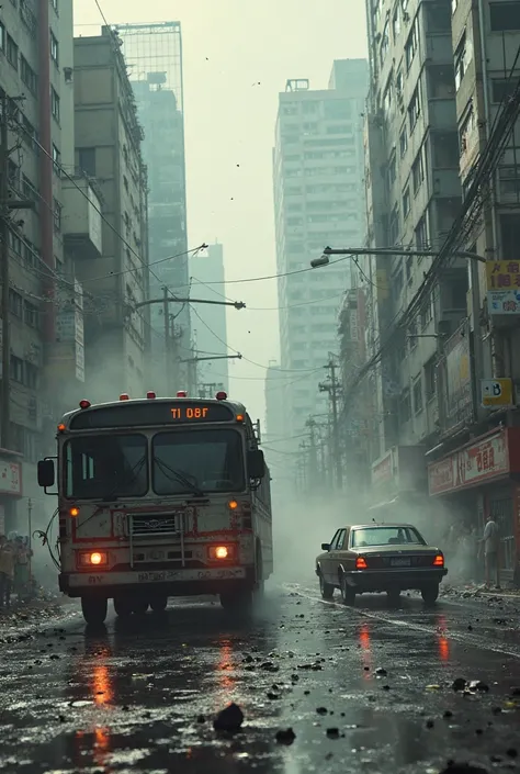 zombie apocalypse. tokyo. and one bus and the car