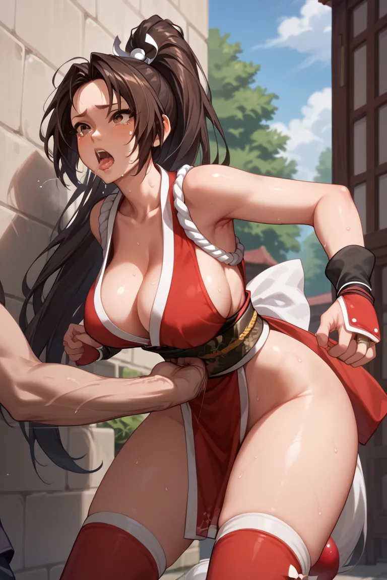 Score_9, Score_8_up, Score_7_up, Score_6_up, Score_5_up, Score_4_up, Source_anime, Tag1, Tag2, Quality_masterpiece, Anatomically correct, detailed skin, 1girl, detailed face, 

young girl, glistering skin,big breasts, cleavage,mai shiranui,perfect finger,
...