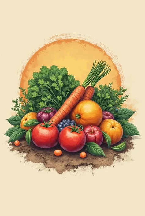 Logo for the profile of a vegetable and fruit shop called Nature Oasis 