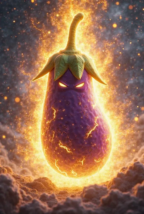 A super sayen eggplant
