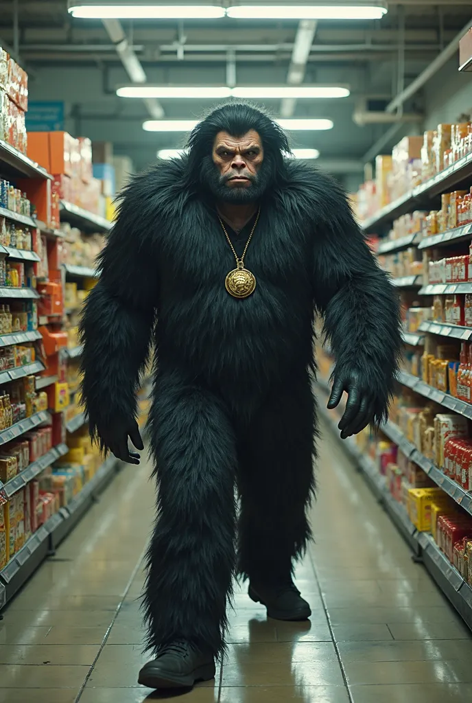 The villain appears in a supermarket corridor. appears who is a tall person, of almost two meters, his arms have a lot of hair and his body is like that of an athlete. Because of this he is nicknamed “monkey”, this character's mode of attack is to throw bo...