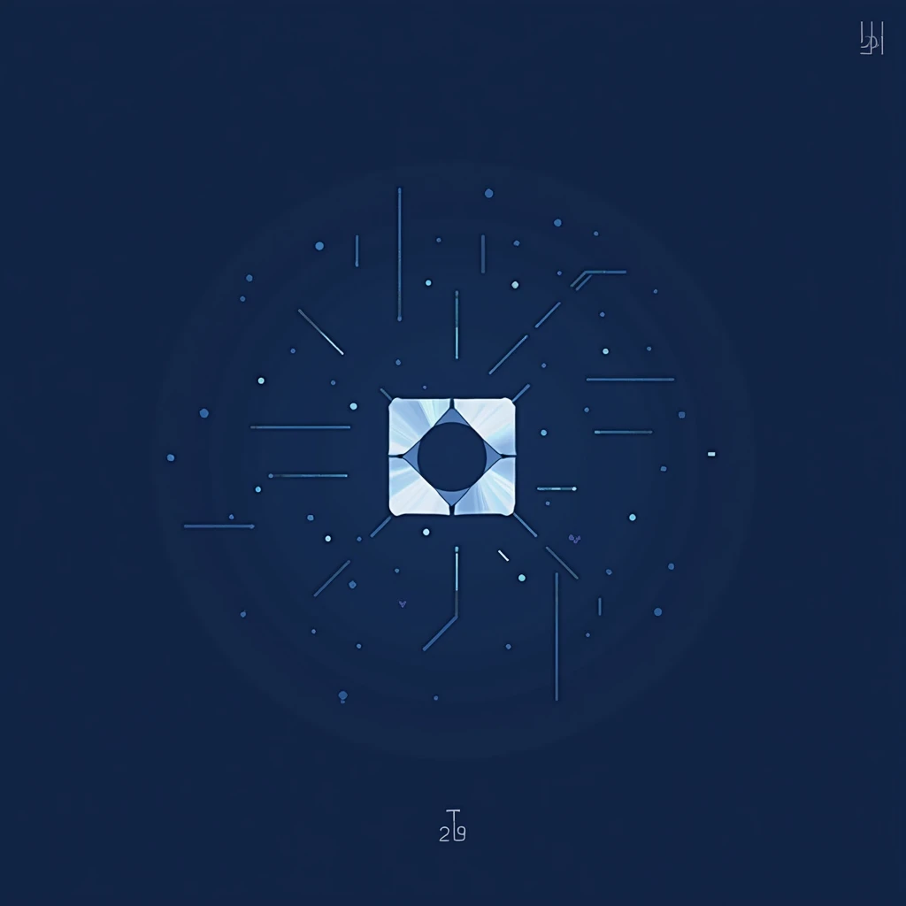 Create a minimalistic logo for an innovative IT company "work247ai". Colors - deep blue and white, that convey reliability and technology. In the center is an abstract icon,  resembling a .  Font - modern , sans serif, strict.  The logo should look profess...