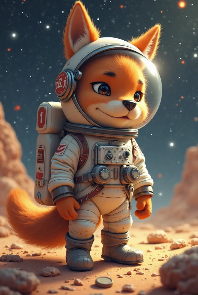 The astronaut (fat coyote) settles down in spacious spacesuits, lands on a small, uninhabited planet on his rocket. When you get out of the rocket and, looking back, you understand that the navigation of the new is not very important. Having become curious...