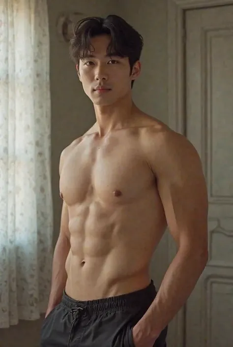 Make 1 Korean guy strip naked 6 handsome , big boobs keep getting big 