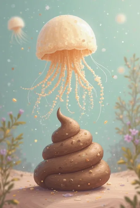 Put a poop on it with a jellyfish