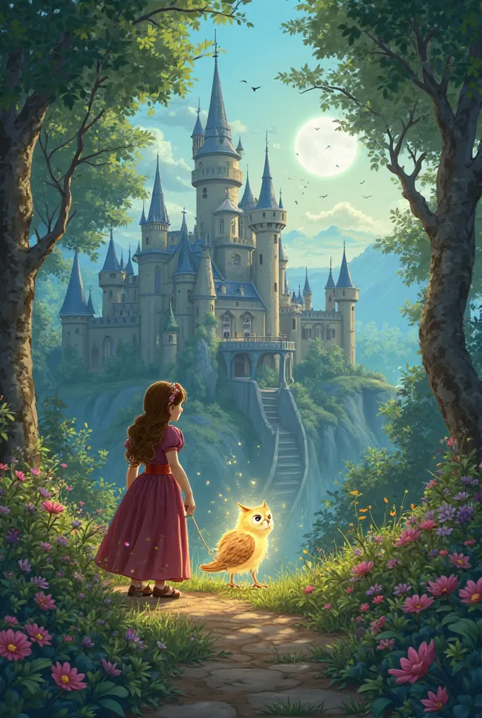 *Title:* *The Princess and the Lost Artifact*

*Opening Scene:*
*(The camera zooms in on a grand castle surrounded by a beautiful forest. The sound of birds chirping fills the air. Inside the castle, we see Princess Amara, a young, curious princess with a ...