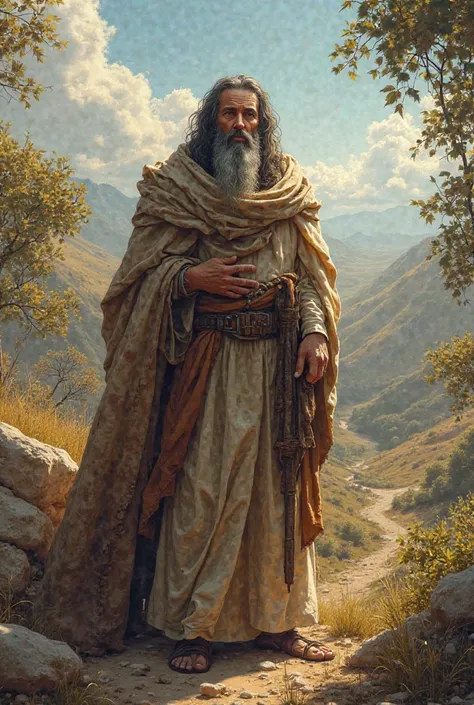 Make an image of Jeremiah a biblical character, Seasonal scenario