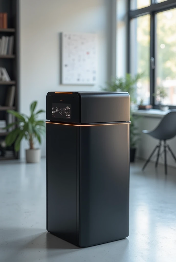  a simple trash bin that have scanner