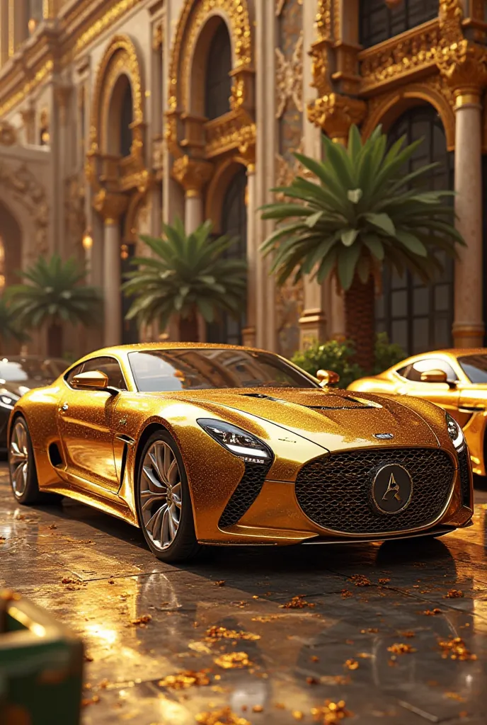 Arabic, luxury cars, gold, Luxury and money 