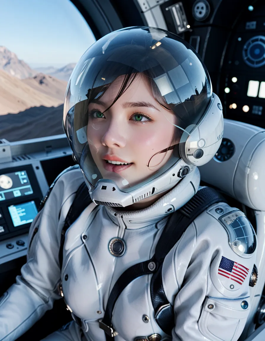  (plugsuit:1.15), , eva helm, , indoors,masterpiece, best quality, 1girl, solo, {{{very short hair:1.7}}}, pread legs, , , short hair, ,(upper body:1.2)space helmet, space helmet,eva helm, spacesuit , astronaut),, bubble helmet, space helmet, (1girl:1.1) w...