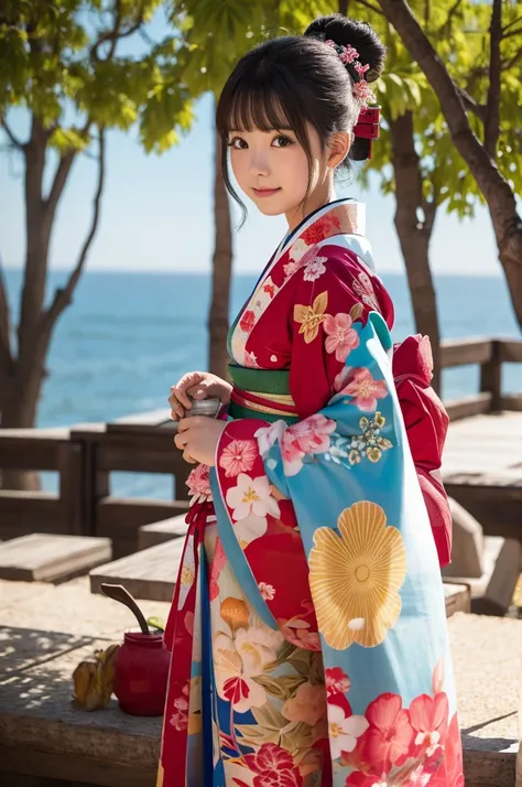 Beautiful girl in kimono
