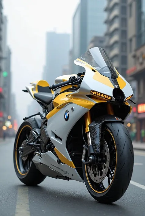 2025 BMW Supersport white and yellow 