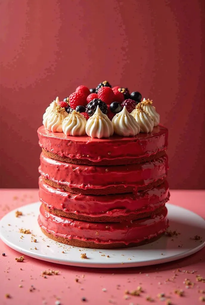 Red cake 