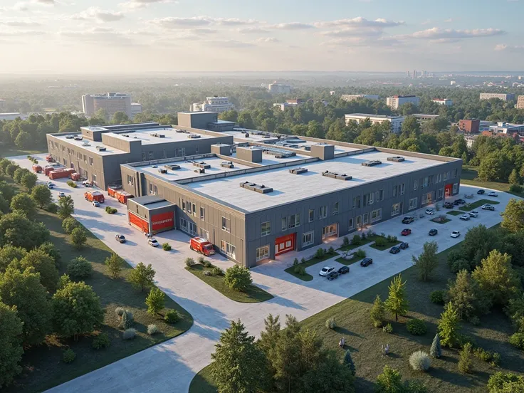 generate a photo Production and Logistics Complex in Torzhok, Tver Region