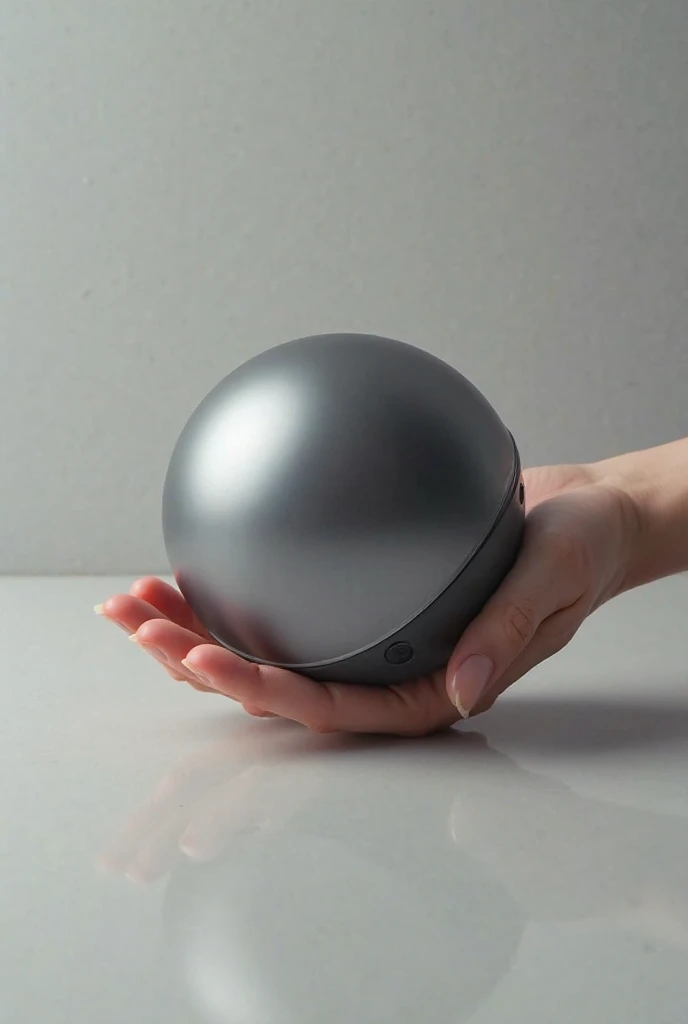 (It's a round shape, and it's very smooth and sleek. It's also very ergonomic, and it's easy to hold in your hand.)