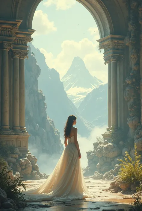 still, but replace the ensemble with the girl in the long dress and make the space more majestic