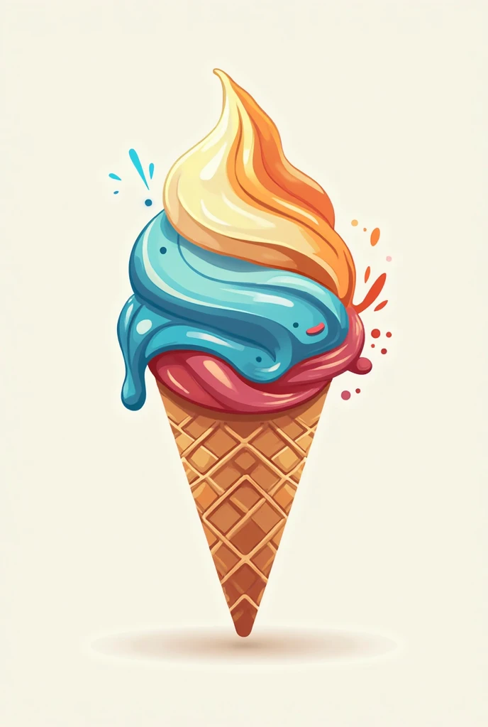 Ice cream logo,With the name Helados Vita 