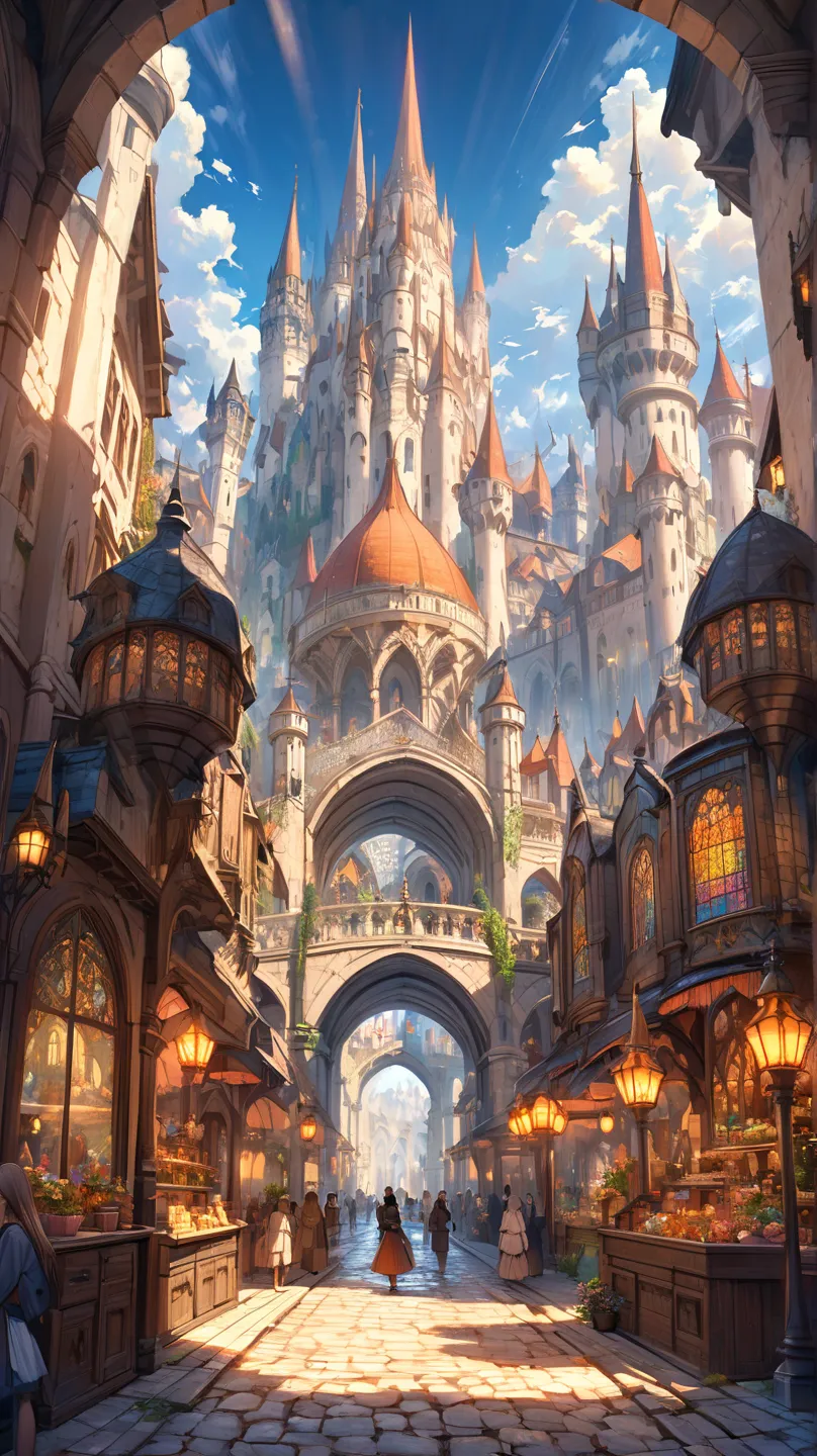 Fantasy world city