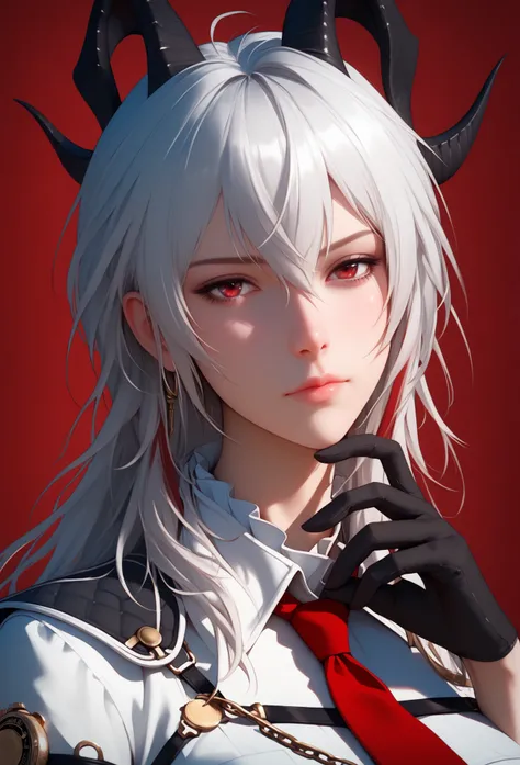 score_9, score_8_up, score_7_up, Girl's profile picture, realistic skin texture, detailed picture, close-up, HD32k, white long hair, red eyes,tired, weary eyes,Dark circles under her eyes,Painstaking Attention To Details,female character with silver-white ...